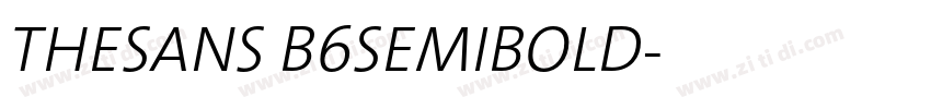 THESANS B6SEMIBOLD字体转换